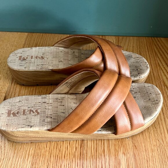 Like New Korks Faithe Platform Wedge Sandal Size 11M - Picture 4 of 7